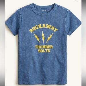 JCrew Crew Cuts, Kids' "Rockaway" graphic garment-dyed crewneck size S (6-7)